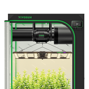 VIVOSUN Growbox Komplettset 120x120x200 cm 500W LED