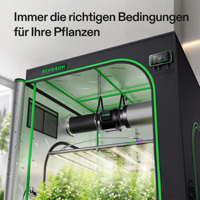 VIVOSUN Growbox Komplettset 120x120x200 cm 500W LED
