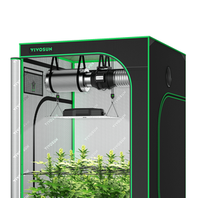 VIVOSUN Growbox Komplettset 120x120x200 cm mit VS4000 LED