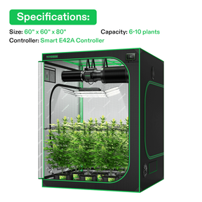 VIVOSUN Growbox Komplettset 150x150x200 cm 600W LED