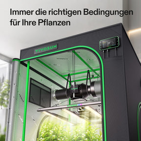 VIVOSUN Growbox Komplettset 100x100x180 cm 320W LED