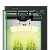 VIVOSUN Growbox Komplettset 120x60x180 cm 200W LED