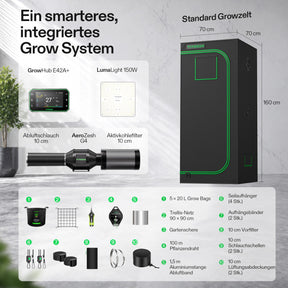 VIVOSUN Growbox Komplettset 70x70x160 cm 150W LED