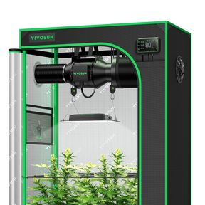 VIVOSUN Growbox Komplettset 90x50x160 cm Aerolight SE LED 100W