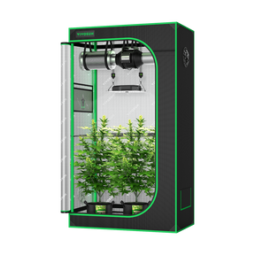 VIVOSUN Growbox Komplettset 90x50x160 cm VS1000 LED 100W