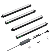 VIVOSUN T5 Linear 28 W LED Pflanzenbeleuchtung 4er Set 30 cm mit Timer und Dimmer
