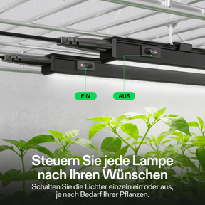 VIVOSUN T5 Linear 28 W LED Pflanzenbeleuchtung 4er Set 30 cm mit Timer und Dimmer