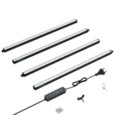 VIVOSUN T5 Linear LED Pflanzenbeleuchtung 60 W, 4er Set mit Timer und Dimmer