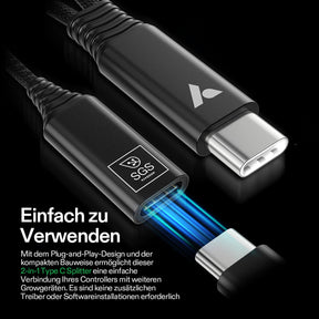 VIVOSUN USB C Splitter 2-in-1 für Growhub E42A