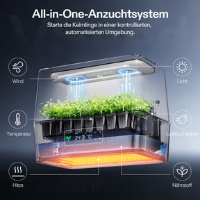 VIVOSUN VSeed S40 Smart Anzuchtsystem mit LED, Heizung und App